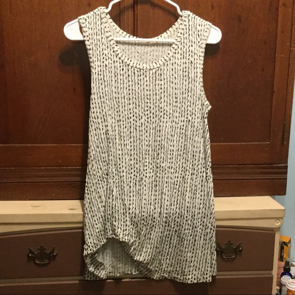 Pebble and Stone Bias Cut Tank Top